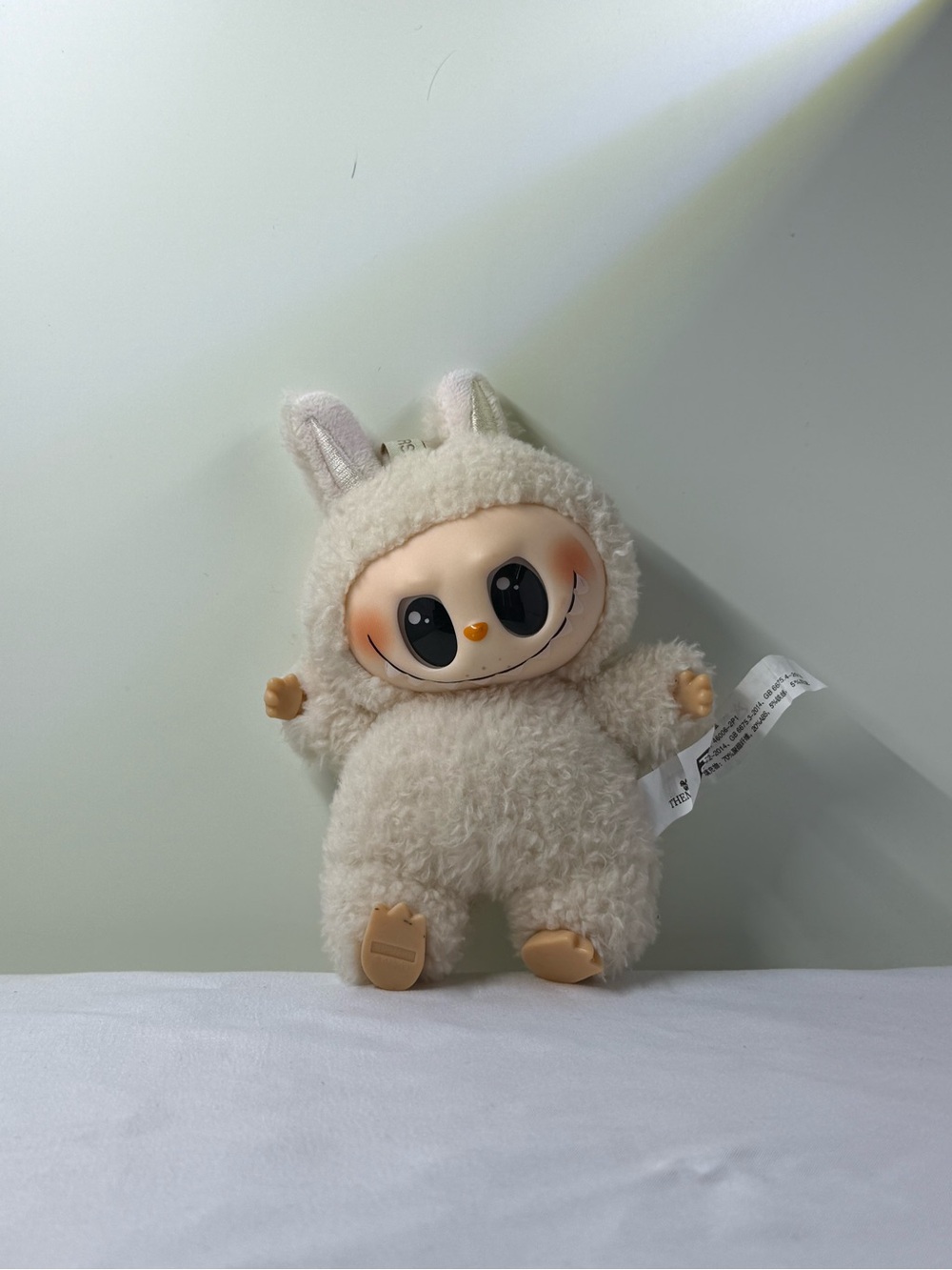 Cream Bunny Plush Character Toy - Adorable Cuddly Companion